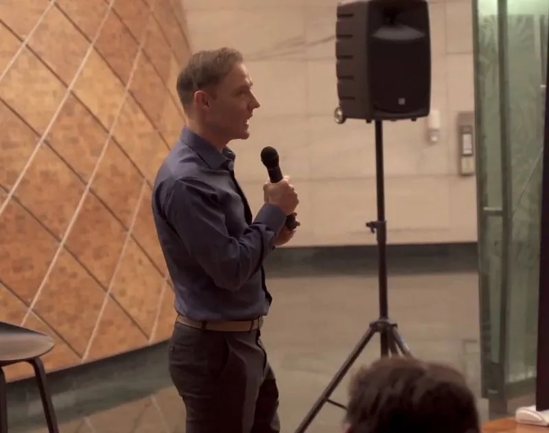 Bradley Hook presenting